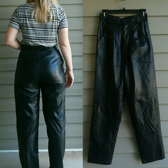 poshmark leather pants